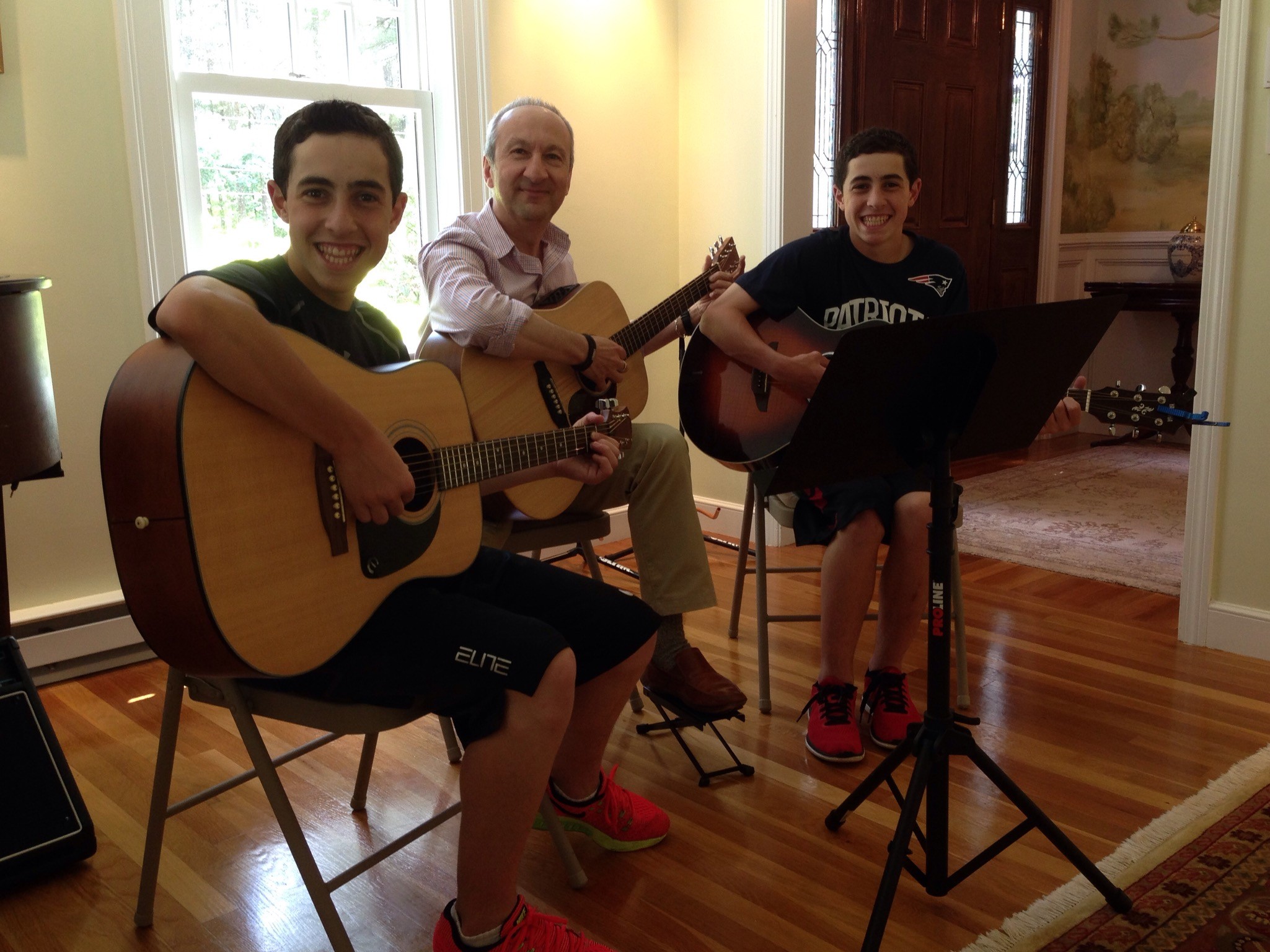 Teenagers Playing Guitar